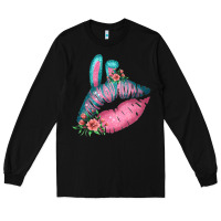 Black Eared Turquoise Pink Easter Lips Long Sleeve Tee - Bettercallsaul