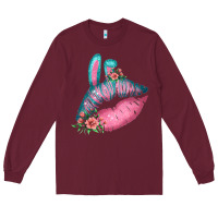 Burgundy Eared Turquoise Pink Easter Lips Long Sleeve Tee - Bettercallsaul
