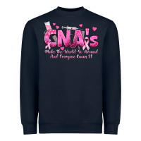 Navy cna s make the world go around and everyone knows Heavyweight Sweatshirt - texasbilliewilder