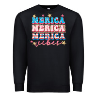 Black Merica vibes Premium Sweatshirt - FaDigitalArtStudio