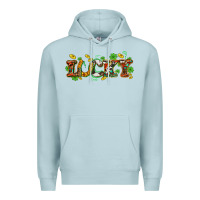 Blue Mist St. Patrick's Western lucky and shamrocks Premium Hoodie - OliviaCreatesArt