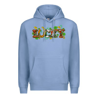 Colony Blue St. Patrick's Western lucky and shamrocks Premium Hoodie - OliviaCreatesArt