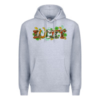 Heather Grey St. Patrick's Western lucky and shamrocks Premium Hoodie - OliviaCreatesArt