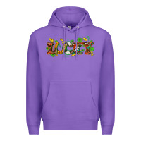 Purple St. Patrick's Western lucky and shamrocks Premium Hoodie - OliviaCreatesArt