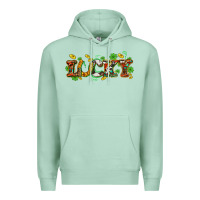 Seafoam St. Patrick's Western lucky and shamrocks Premium Hoodie - OliviaCreatesArt