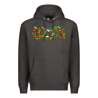 Smoke St. Patrick's Western lucky and shamrocks Premium Hoodie - OliviaCreatesArt