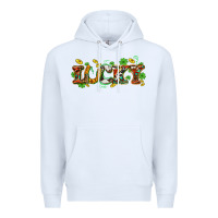 White St. Patrick's Western lucky and shamrocks Premium Hoodie - OliviaCreatesArt