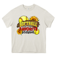 Cream Softball Is My Favorite Season Heavy Core Tee - LillyAllenDesigns