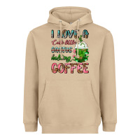Mushroom I Love A Cute Little Cactus Holding Coffee Heavyweight Hoodie - FaDigitalArtStudio