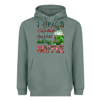 Sage I Love A Cute Little Cactus Holding Coffee Heavyweight Hoodie - FaDigitalArtStudio