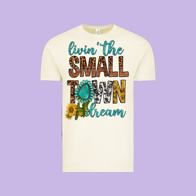 Living The Small Town Dream Vintage Tee Designed By Bundleandbundleshop