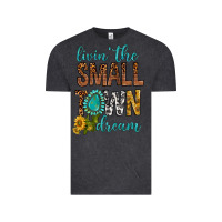 Vintage Black Living The Small Town Dream Vintage Tee - BundleAndBundleShop