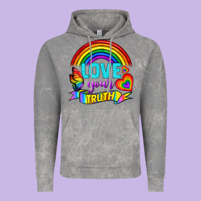 Love Your Truth Vintage Hoodie Designed By Bundleandbundleshop