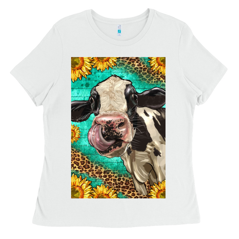 Western Holstein Cow Ladies Tee by LillyAllenDesigns | Teevron