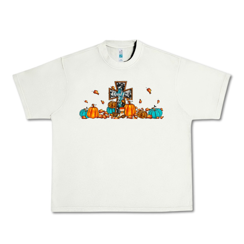 Thankful Cross Pumpkin Urban Heavy Tee by JahusDesignShop | Teevron