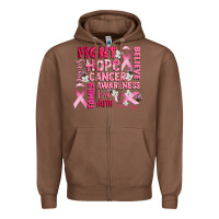 Chestnut cancer awareness fight believe hope survive Zipper Hoodie - CowGirlArtShop