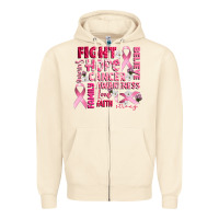 Sandshell cancer awareness fight believe hope survive Zipper Hoodie - CowGirlArtShop