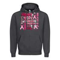 Smoke cancer awareness fight believe hope survive Zipper Hoodie - CowGirlArtShop