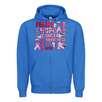 True Royal cancer awareness fight believe hope survive Zipper Hoodie - CowGirlArtShop