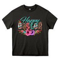 Asphalt happy easter western floral serape leopard Heavy Core Tee - Jasminsmagicworld