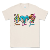 Natural Peace Love Easter Jesus Classic Tee - BundleAndBundleShop