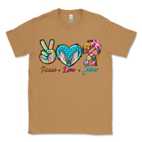 Toasted Coconut Peace Love Easter Jesus Classic Tee - BundleAndBundleShop