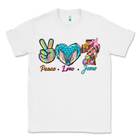 White Peace Love Easter Jesus Classic Tee - BundleAndBundleShop