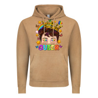 Vintage Camel LGBTQ+ Queer Portrait With Crown And Rainbow Vintage Hoodie - BundleAndBundleShop