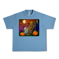 Pebble Blue headstone and coffin mousepad Urban Heavy Tee - BundleAndBundleShop