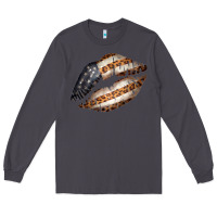 Smoke Vintage American Flag With Leopard Pattern Long Sleeve Tee - Bettercallsaul