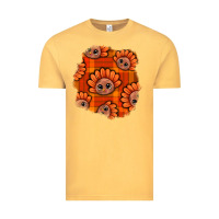 Vintage Mustard Thanksgiving Turkey With Tartan Patch Vintage Tee - BundleAndBundleShop