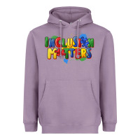 Lavender Inclusion matters Heavyweight Hoodie - FaDigitalArtStudio