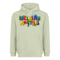 Matcha Inclusion matters Heavyweight Hoodie - FaDigitalArtStudio