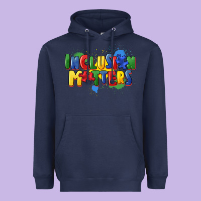 Inclusion Matters Heavyweight Hoodie Designed By Fadigitalartstudio