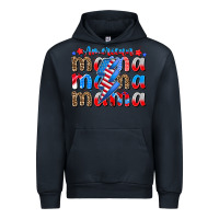Navy american mama Urban Hoodie - CowhideDigitalArt