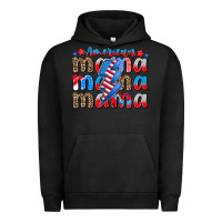 Pigment Black american mama Urban Hoodie - CowhideDigitalArt