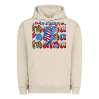 Pigment French Oak american mama Urban Hoodie - CowhideDigitalArt