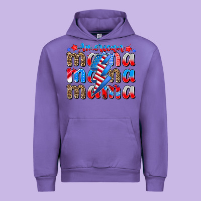 American Mama Urban Hoodie Designed By Cowhidedigitalart