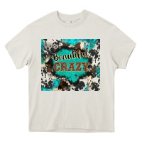 Cream western beautiful crazy Heavy Core Tee - BarkalooDesign