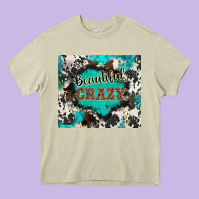 Western Beautiful Crazy Heavy Core Tee Designed By Barkaloodesign