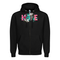Black hope cancer awareness Zipper Hoodie - CowGirlArtShop