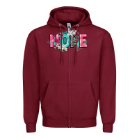 Burgundy hope cancer awareness Zipper Hoodie - CowGirlArtShop