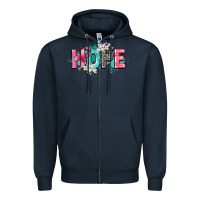 Navy hope cancer awareness Zipper Hoodie - CowGirlArtShop