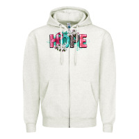 Oatmeal Heather hope cancer awareness Zipper Hoodie - CowGirlArtShop