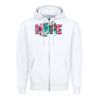 White hope cancer awareness Zipper Hoodie - CowGirlArtShop