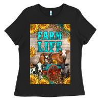 Black Western Farm Life Ladies Tee - LillyAllenDesigns