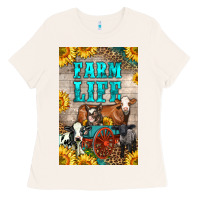 Bone Western Farm Life Ladies Tee - LillyAllenDesigns