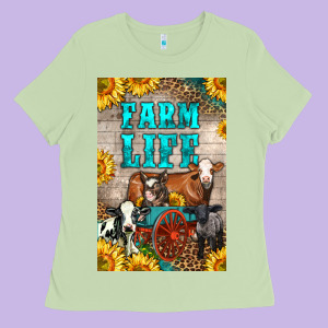 Western Farm Life Ladies Tee Designed By Lillyallendesigns