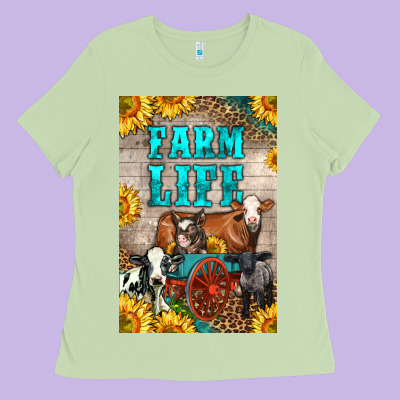 Western Farm Life Ladies Tee Designed By Lillyallendesigns
