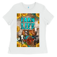 White Western Farm Life Ladies Tee - LillyAllenDesigns